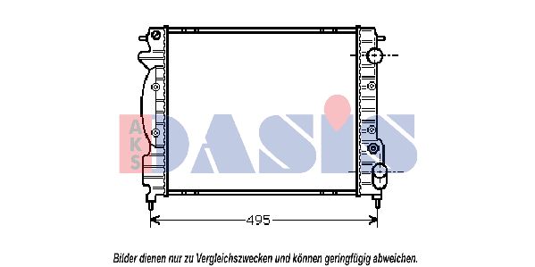 AKS DASIS Radiaator,mootorijahutus 180630N